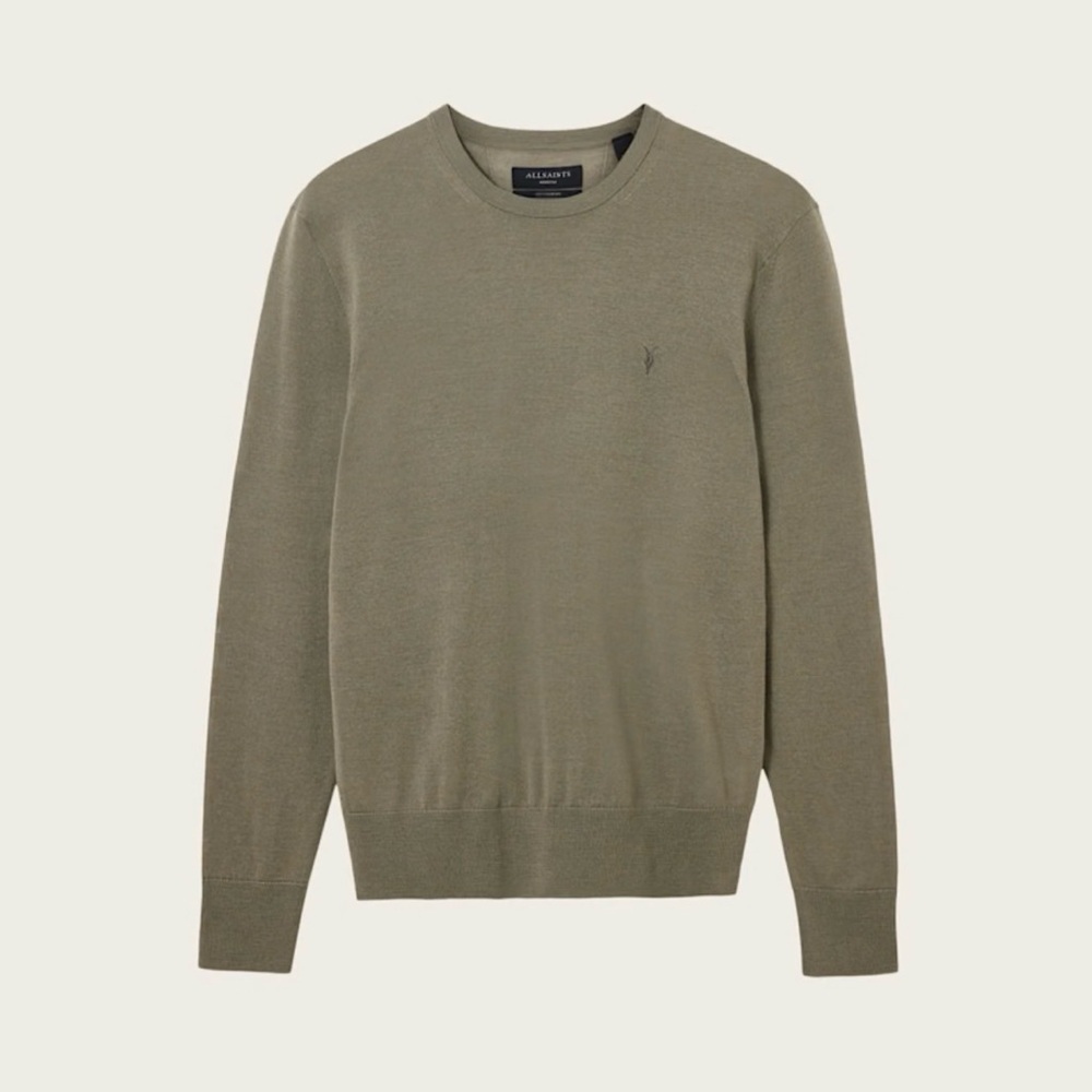 All Saints Men's Olive Sweater Sz M‎